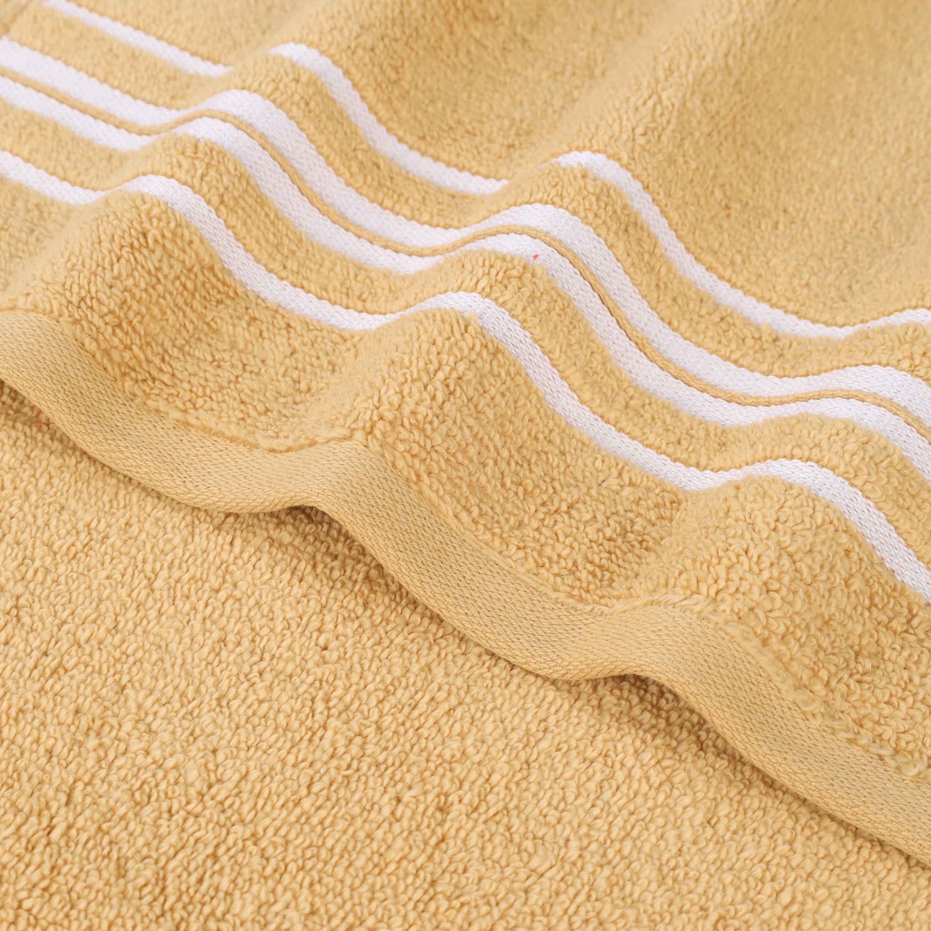 Sadie Zero Twist Cotton Solid and Jacquard Floral 6 Piece Towel Set - Towel Set by Superior Brand