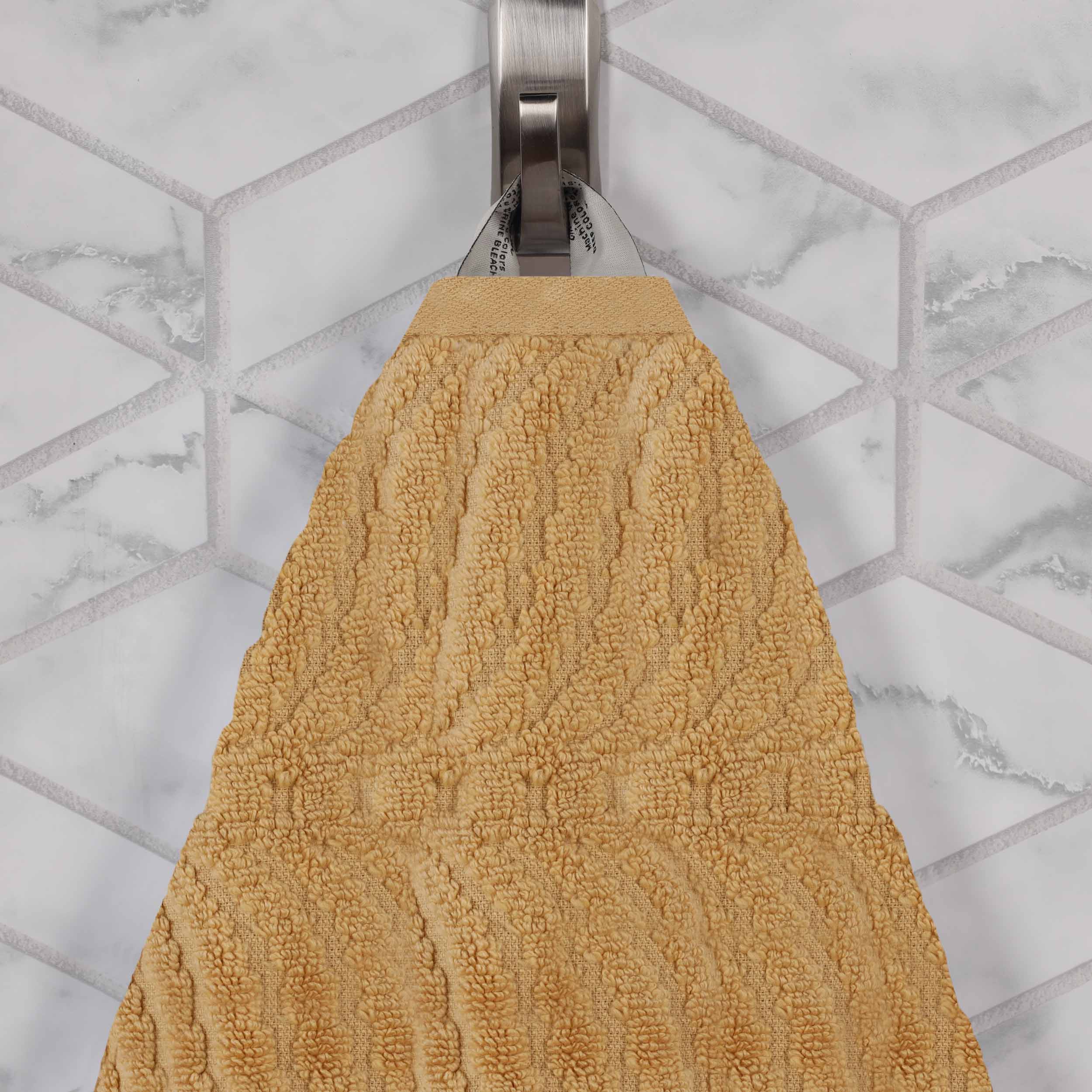 Zero Twist Cotton Solid and Jacquard Bath Towel Set of 4 - Bath Towel by Superior Brand