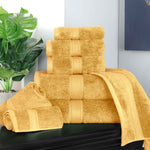 Madison Egyptian Cotton Plush Heavyweight 8 Piece Towel Set - Egyptian Cotton Towel Set by Superior Brand
