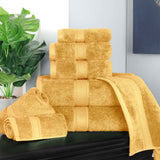 Madison Egyptian Cotton Plush Heavyweight 8 Piece Towel Set - Egyptian Cotton Towel Set by Superior Brand