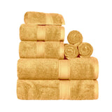Madison Egyptian Cotton Plush Heavyweight 8 Piece Towel Set - Egyptian Cotton Towel Set by Superior Brand