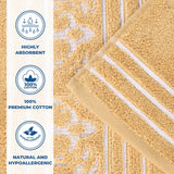 Zero-Twist Cotton Jacquard Towel Set 9 Piece - Sadie - Towel Set by Superior Brand