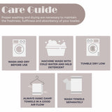 Zero Twist Cotton Ribbed Towel Set 6-Piece - Brea - Towel Set by Superior Brand