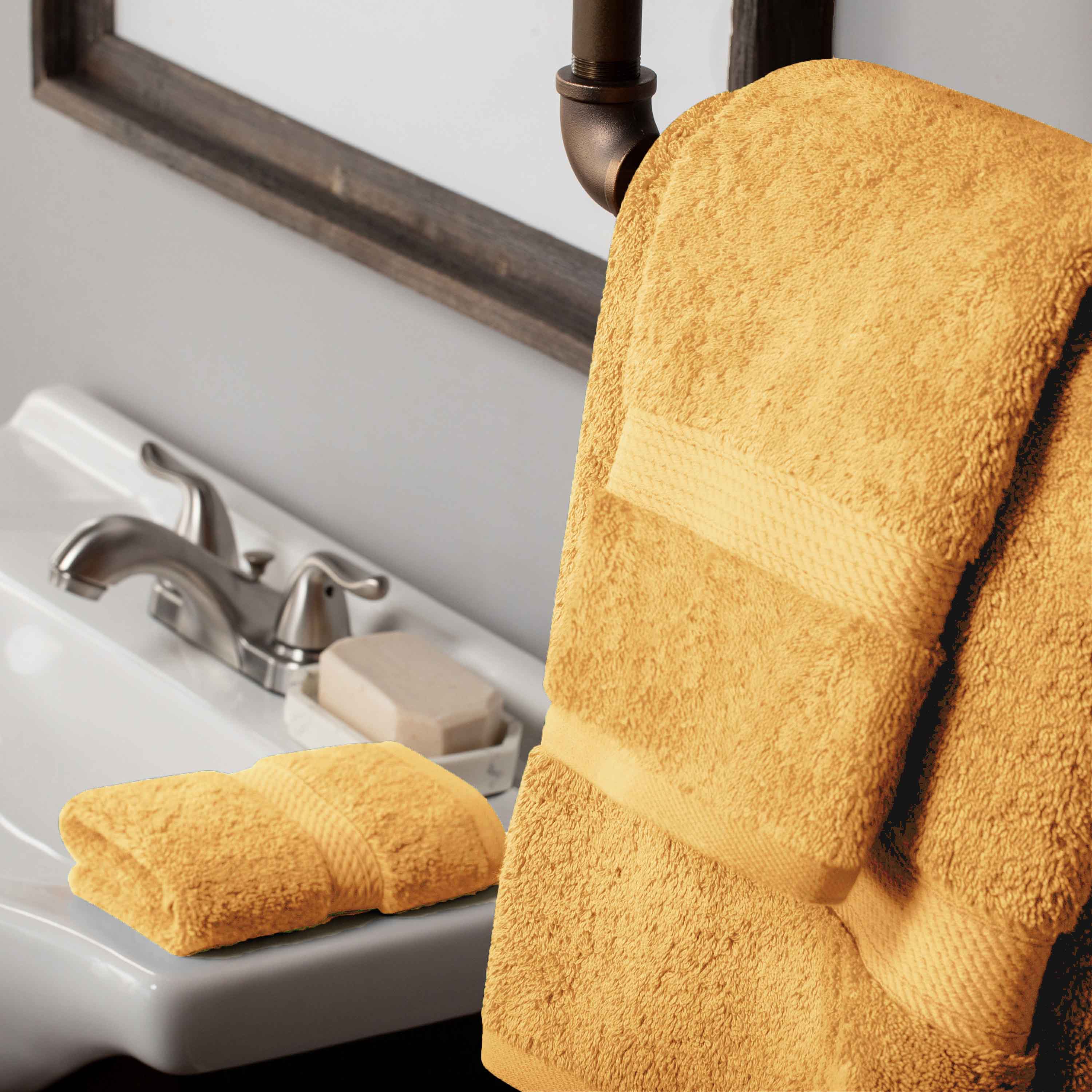 Egyptian Cotton Madison Plush Towel Set 3 Piece - Egyptian Cotton Towel Set by Superior Brand