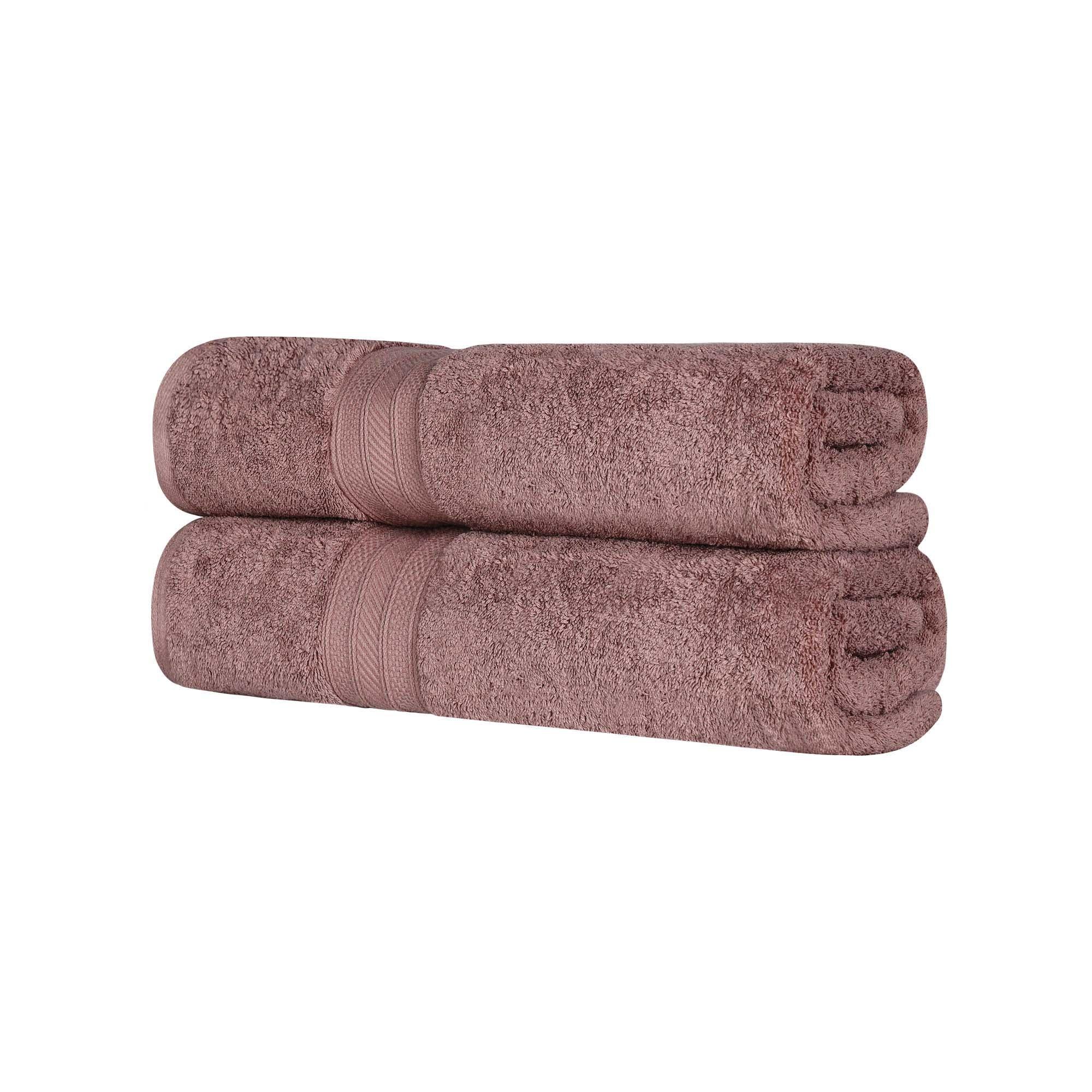 Atlas Cotton Heavyweight Absorbent Plush 2 Piece Bath Sheet Set - Bath Sheets by Superior Brand