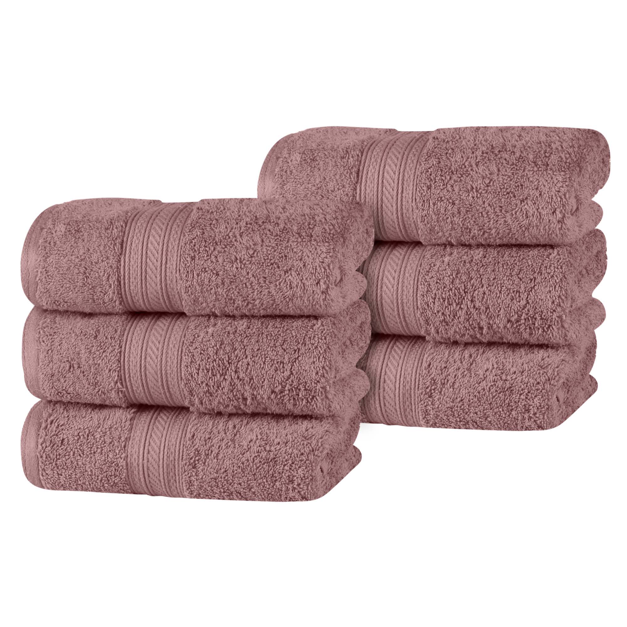 Cotton Terry Hand Towel Set 6-Piece - Atlas - Hand Towel Set by Superior Brand