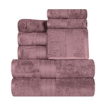 Cotton Plush Terry Towel Set 8-Piece - Atlas - Towel Set by Superior Brand