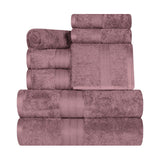 Cotton Plush Terry Towel Set 8-Piece - Atlas - Towel Set by Superior Brand