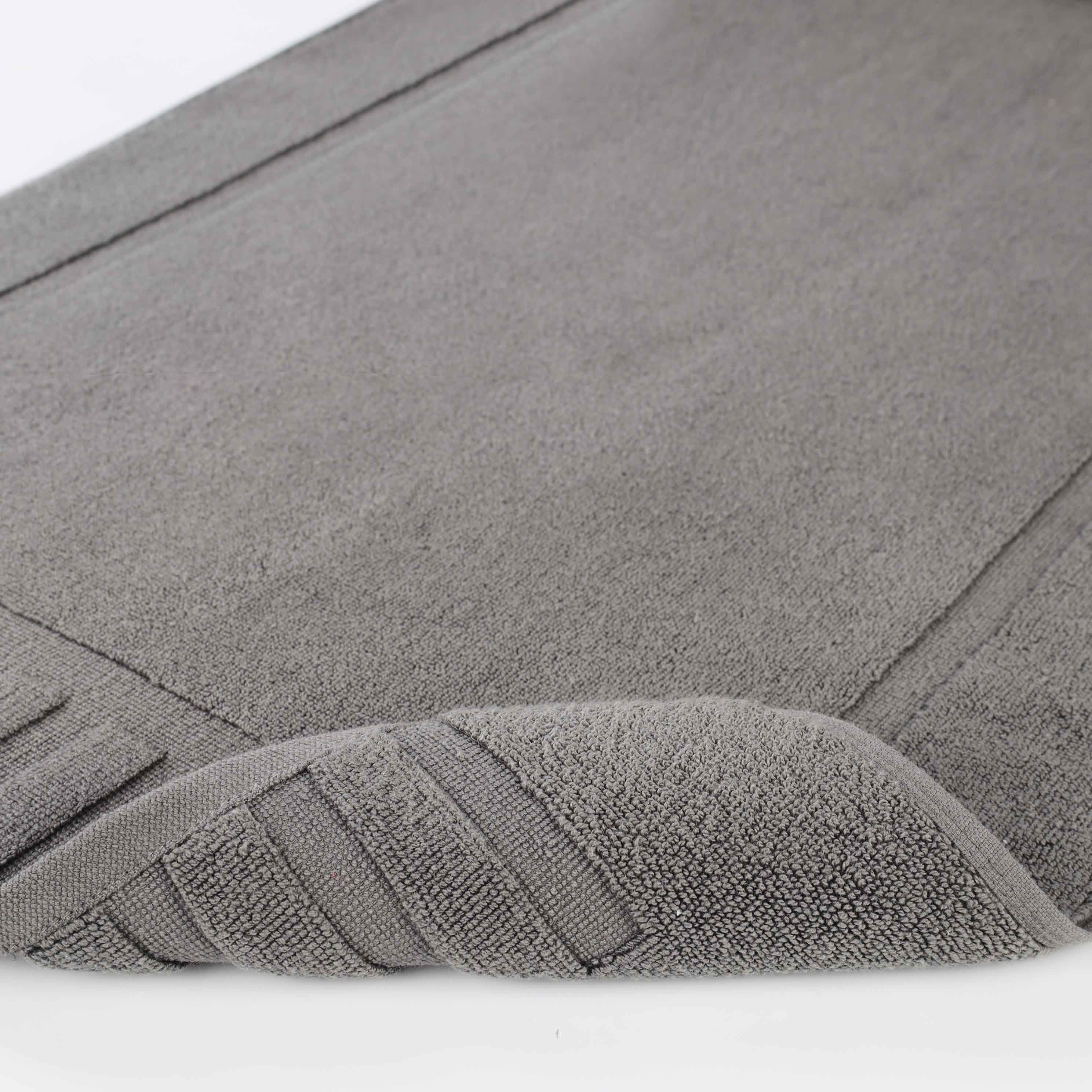 Leo Cotton Solid Modern Absorbent Heavy Washable Bath Mat Set of 2 - Bath Mats by Superior Brand