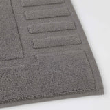 Leo Cotton Solid Modern Absorbent Heavy Washable Bath Mat Set of 2 - Bath Mats by Superior Brand