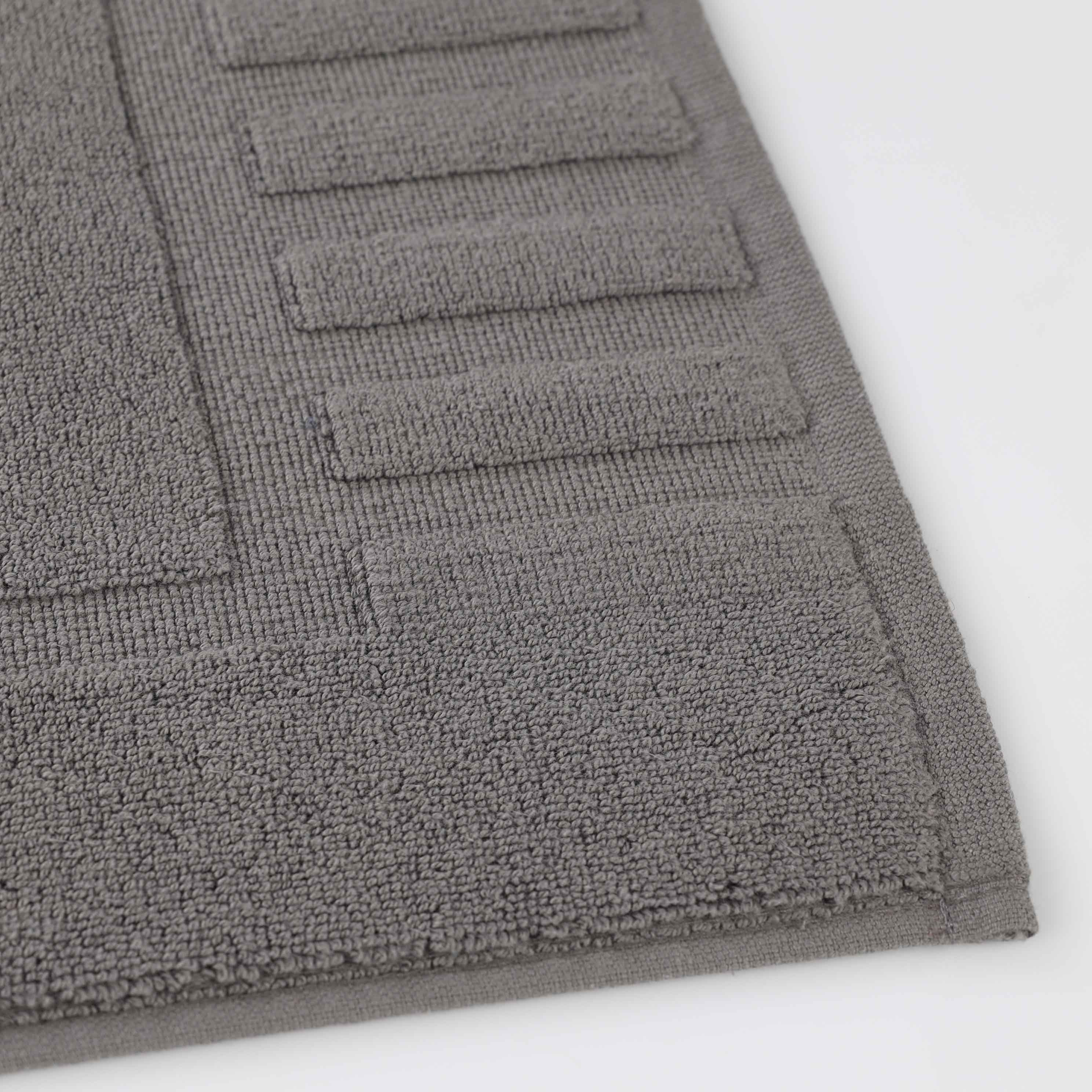 Leo Cotton Solid Modern Absorbent Heavy Washable Bath Mat Set of 2 - Bath Mats by Superior Brand