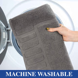 Leo Cotton Solid Modern Absorbent Heavy Washable Bath Mat Set of 2 - Bath Mats by Superior Brand