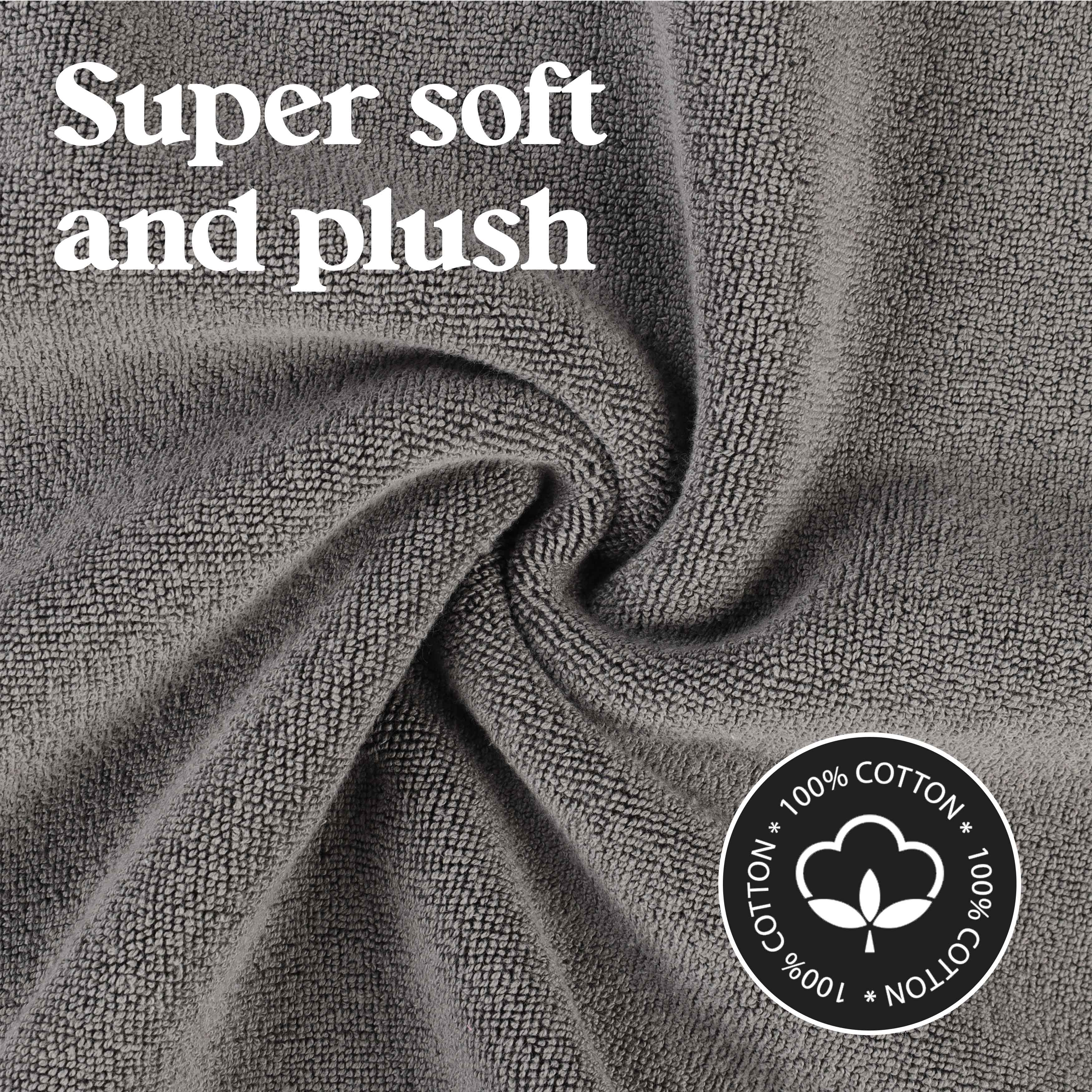 Leo Cotton Solid Modern Absorbent Heavy Washable Bath Mat Set of 2 - Bath Mats by Superior Brand