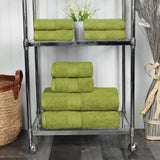 Cotton Plush Terry Towel Set 8-Piece - Atlas - Towel Set by Superior Brand