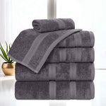 Smart Dry Zero-Twist Cotton Towel Set 6 Piece - Towel Set by Superior Brand