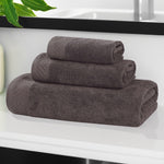 Egyptian Cotton Basketweave Solid Towel Set 3 Piece - Egyptian Cotton Towel Set by Superior Brand