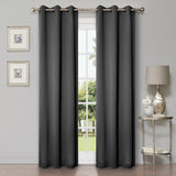 Solid Machine Washable Room Darkening Blackout Curtains, Set of 2 - Blackout Curtains by Superior Brand
