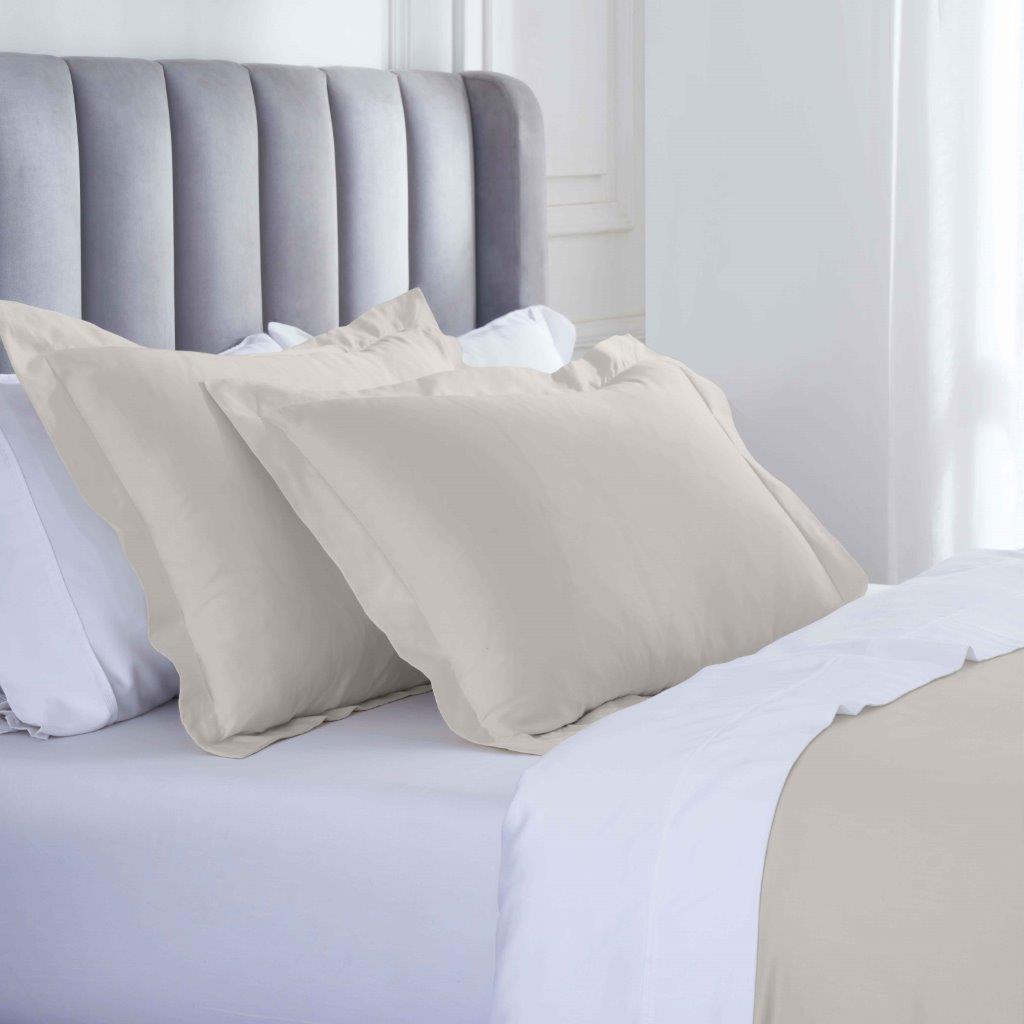 Modal From Beechwood 400 Thread Count Cooling Solid Duvet Cover Set - Gray