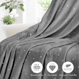 Fleece Plush Medium Weight Fluffy Soft Decorative Polka Dot Blanket - Blanket by Superior Brand
