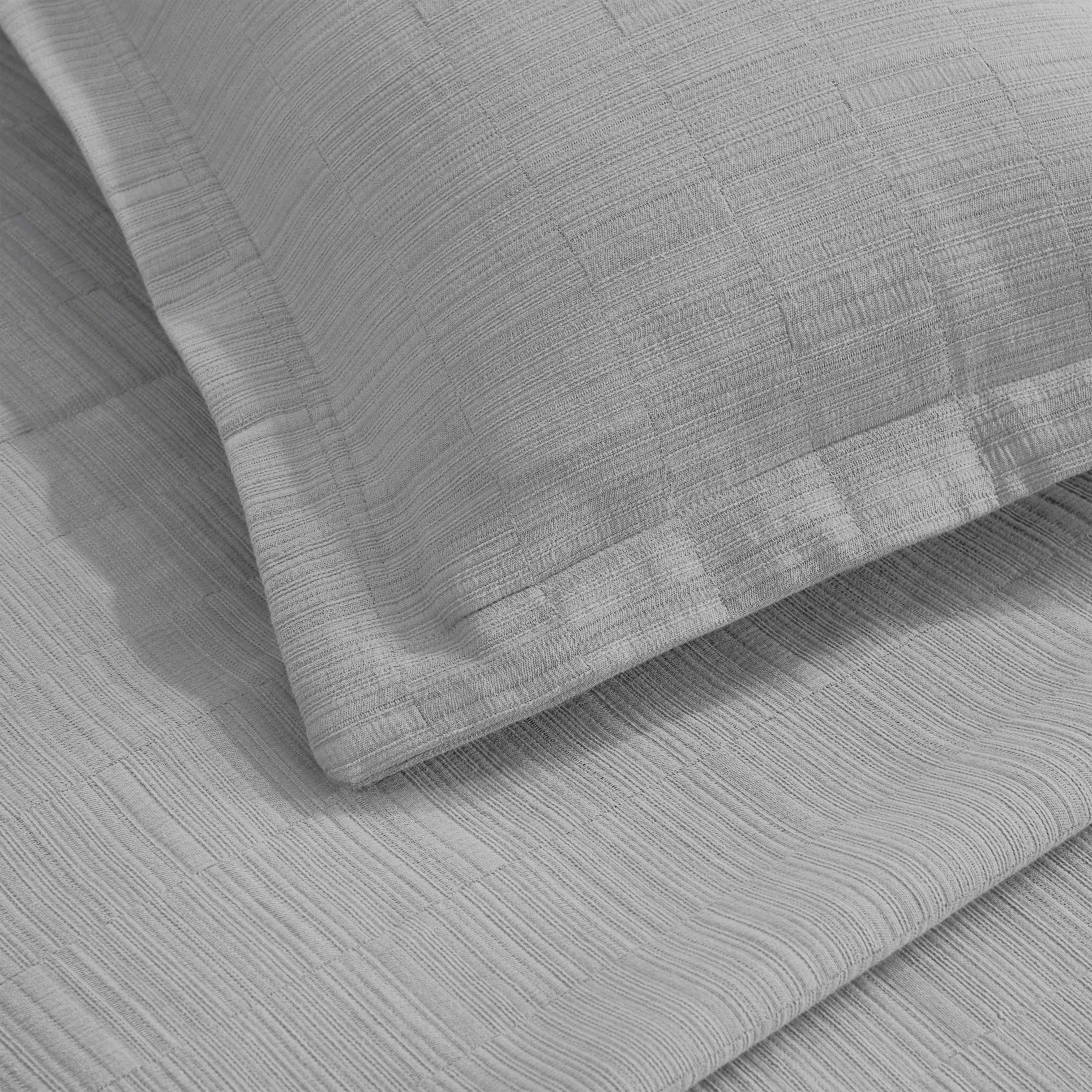 Zenith Cotton Medium Weight Geometric Matelasse Bedspread and Sham Set - Bedspread by Superior Brand