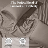 1200 Thread Count Cotton Rich Bed Sheet Set Solid Deep Pocket - Sheet Set by Superior Brand