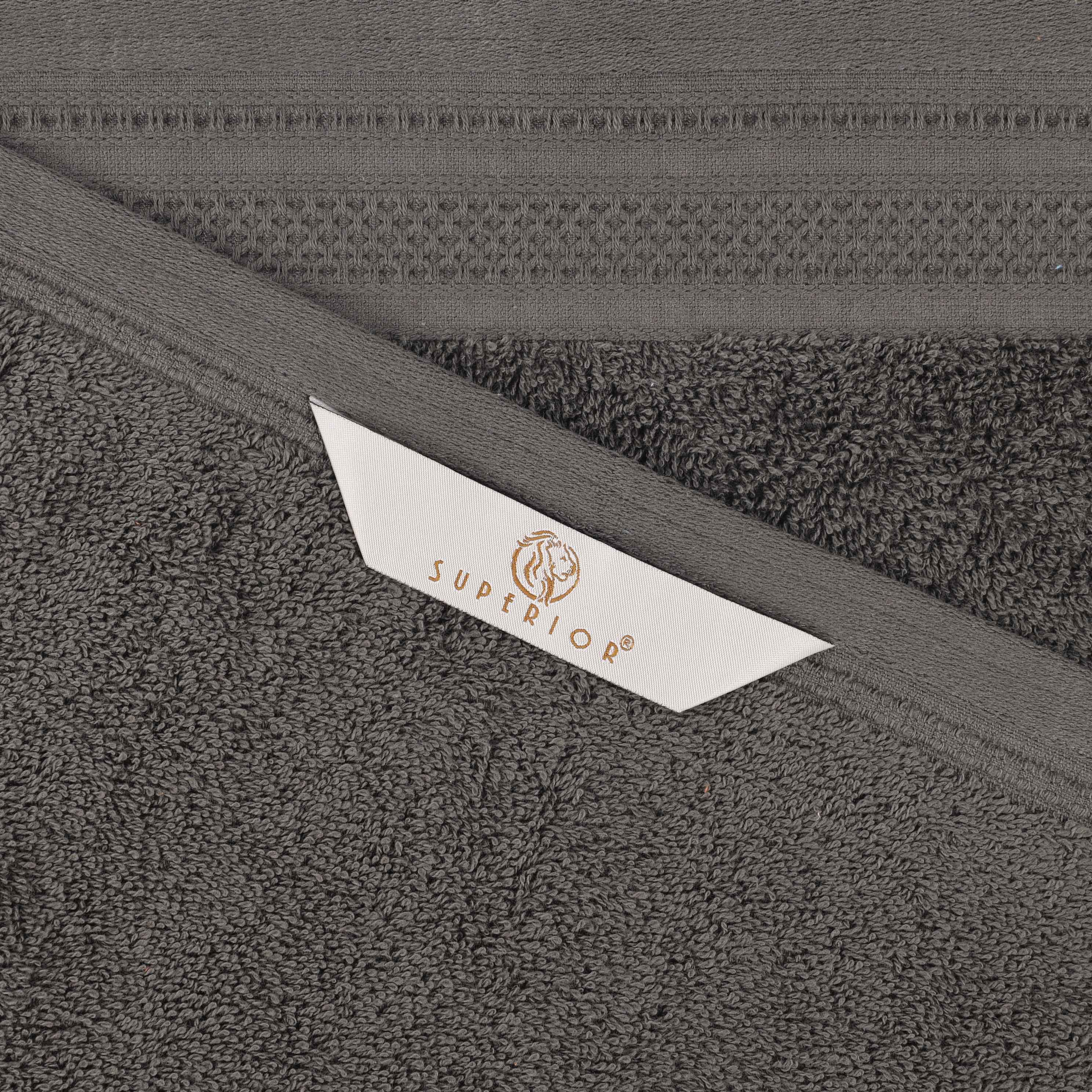 Cotton Waffle Border Towel Set 12-Piece - Honeycomb - Towel Set by Superior Brand