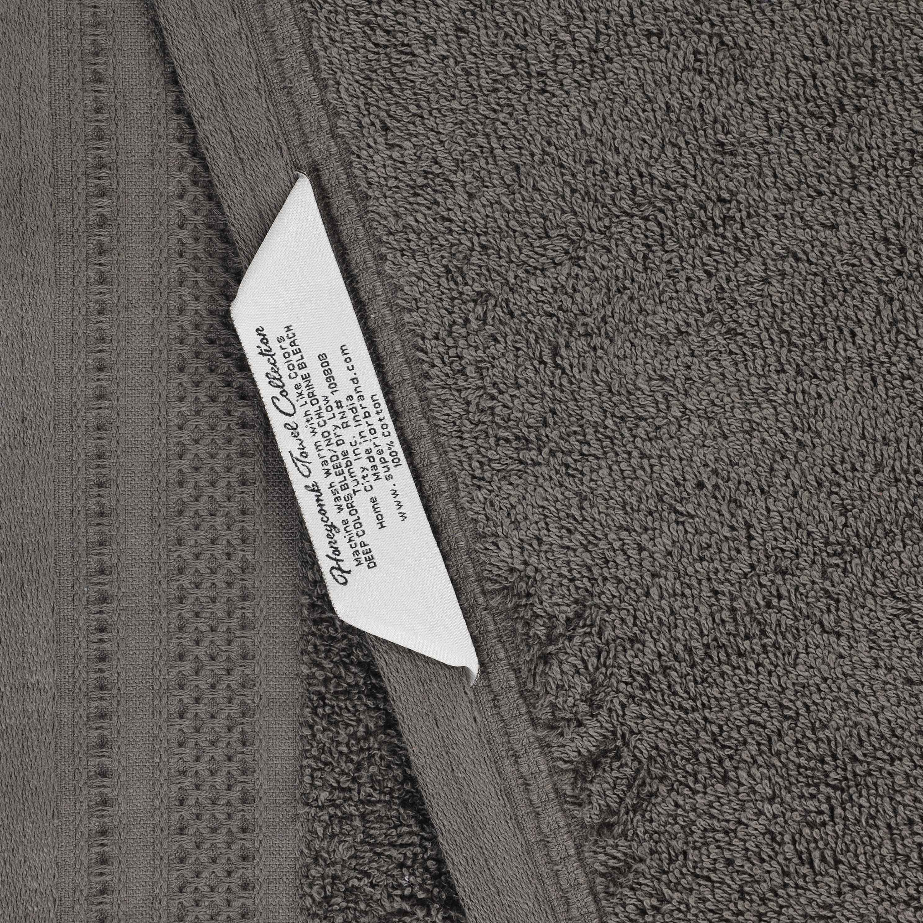 Cotton Waffle Border Towel Set 12-Piece - Honeycomb - Towel Set by Superior Brand