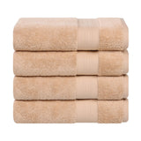Turkish Cotton Heavyweight Bath Towel Set 4-Piece - Aria - Bath Towel by Superior Brand