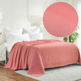 Lightweight Cotton Blanket – Metro Chevron, All-Season Bedding - Blanket by Superior Brand