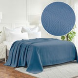 Lightweight Cotton Blanket – Metro Chevron, All-Season Bedding - Blanket by Superior Brand