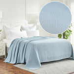 Lightweight Cotton Blanket – Metro Chevron, All-Season Bedding - Blanket by Superior Brand