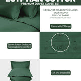 300 Thread Count Egyptian Cotton Solid Duvet Cover - Egyptian Cotton Duvet Cover Set by Superior Brand