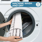 Inaya Modern Striped Tufted Shag Machine Washable Bath Rugs, Set of 2 - Bath Rugs by Superior Brand