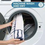 Inaya Modern Striped Tufted Shag Machine Washable Bath Rugs, Set of 2 - Bath Rugs by Superior Brand