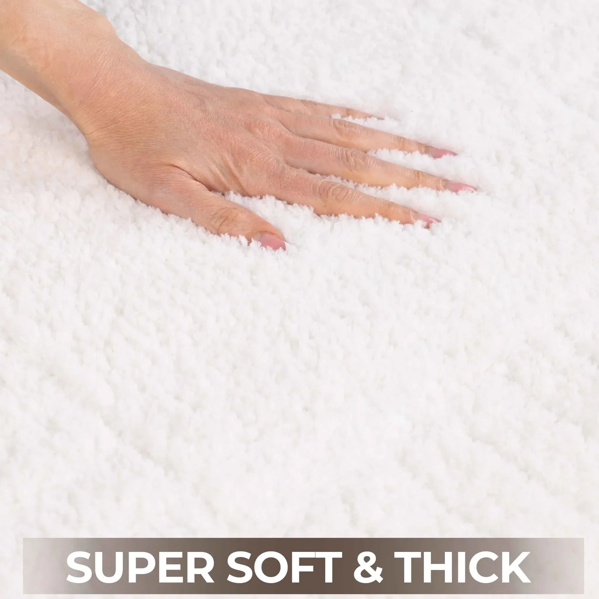 Inaya Modern Striped Tufted Shag Machine Washable Bath Rugs, Set of 2 - Bath Rugs by Superior Brand