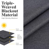 Nyan 100% Blackout Machine Washable Grommet Curtains, Set of 2 Panels - Blackout Curtains by Superior Brand