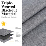 Nyan 100% Blackout Machine Washable Grommet Curtains, Set of 2 Panels - Blackout Curtains by Superior Brand