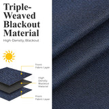 Nyan 100% Blackout Machine Washable Grommet Curtains, Set of 2 Panels - Blackout Curtains by Superior Brand