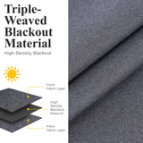 Neal 100% Blackout Machine Washable Grommet Curtains, Set of 2 Panels - Blackout Curtains by Superior Brand