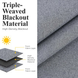 Neal 100% Blackout Machine Washable Grommet Curtains, Set of 2 Panels - Blackout Curtains by Superior Brand