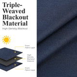 Neal 100% Blackout Machine Washable Grommet Curtains, Set of 2 Panels - Blackout Curtains by Superior Brand
