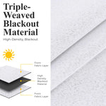 Neal 100% Blackout Machine Washable Grommet Curtains, Set of 2 Panels - Blackout Curtains by Superior Brand