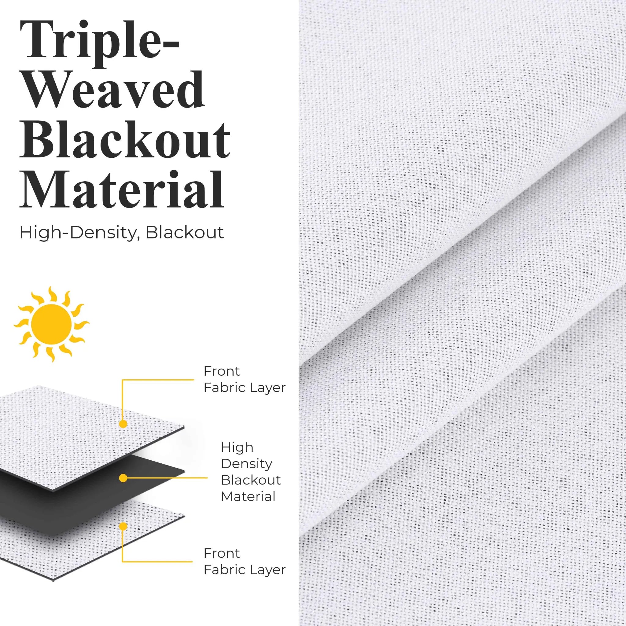 Neal 100% Blackout Machine Washable Grommet Curtains, Set of 2 Panels - Blackout Curtains by Superior Brand