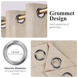 Noor Semi-Blackout Chenille Washable Grommet Curtains, Set of 2 Panels - Blackout Curtains by Superior Brand