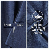 Noor Semi-Blackout Chenille Washable Grommet Curtains, Set of 2 Panels - Blackout Curtains by Superior Brand