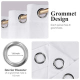 Noor Semi-Blackout Chenille Washable Grommet Curtains, Set of 2 Panels - Blackout Curtains by Superior Brand
