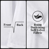 Noor Semi-Blackout Chenille Washable Grommet Curtains, Set of 2 Panels - Blackout Curtains by Superior Brand