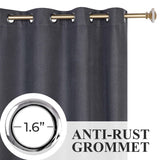Nyan 100% Blackout Machine Washable Grommet Curtains, Set of 2 Panels - Blackout Curtains by Superior Brand