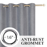 Nyan 100% Blackout Machine Washable Grommet Curtains, Set of 2 Panels - Blackout Curtains by Superior Brand