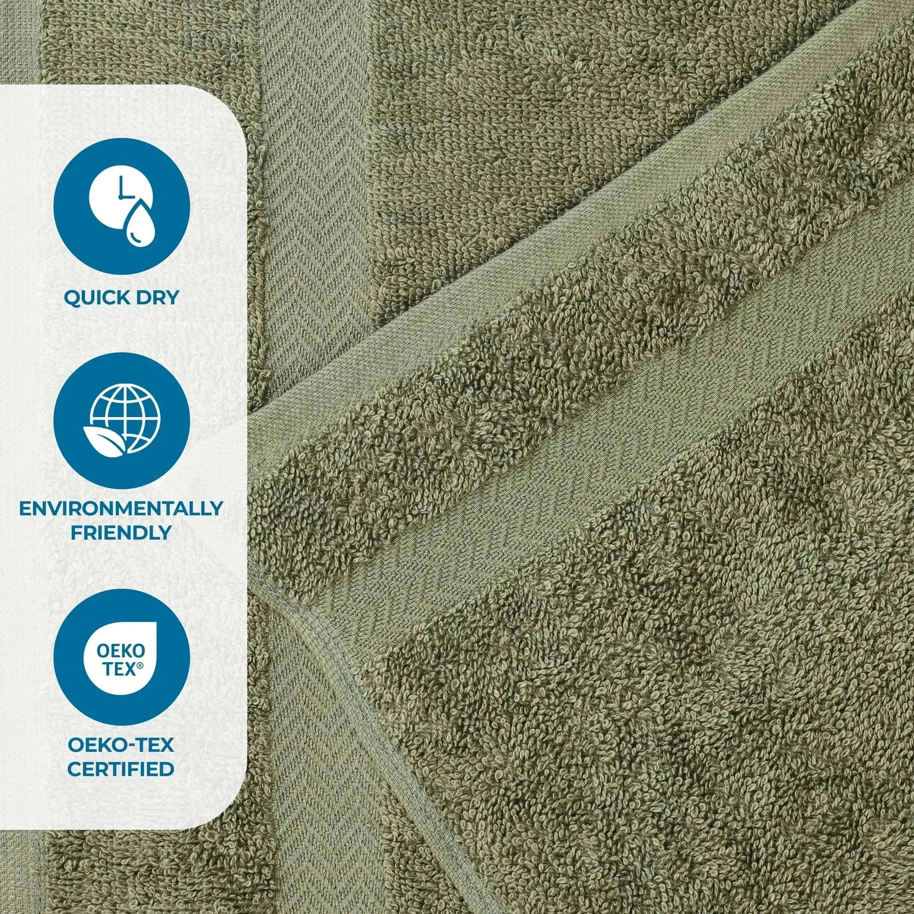 Highly Absorbent Eco-Friendly Soft Cotton 18 Piece Towel Set - Towel Set by Superior Brand